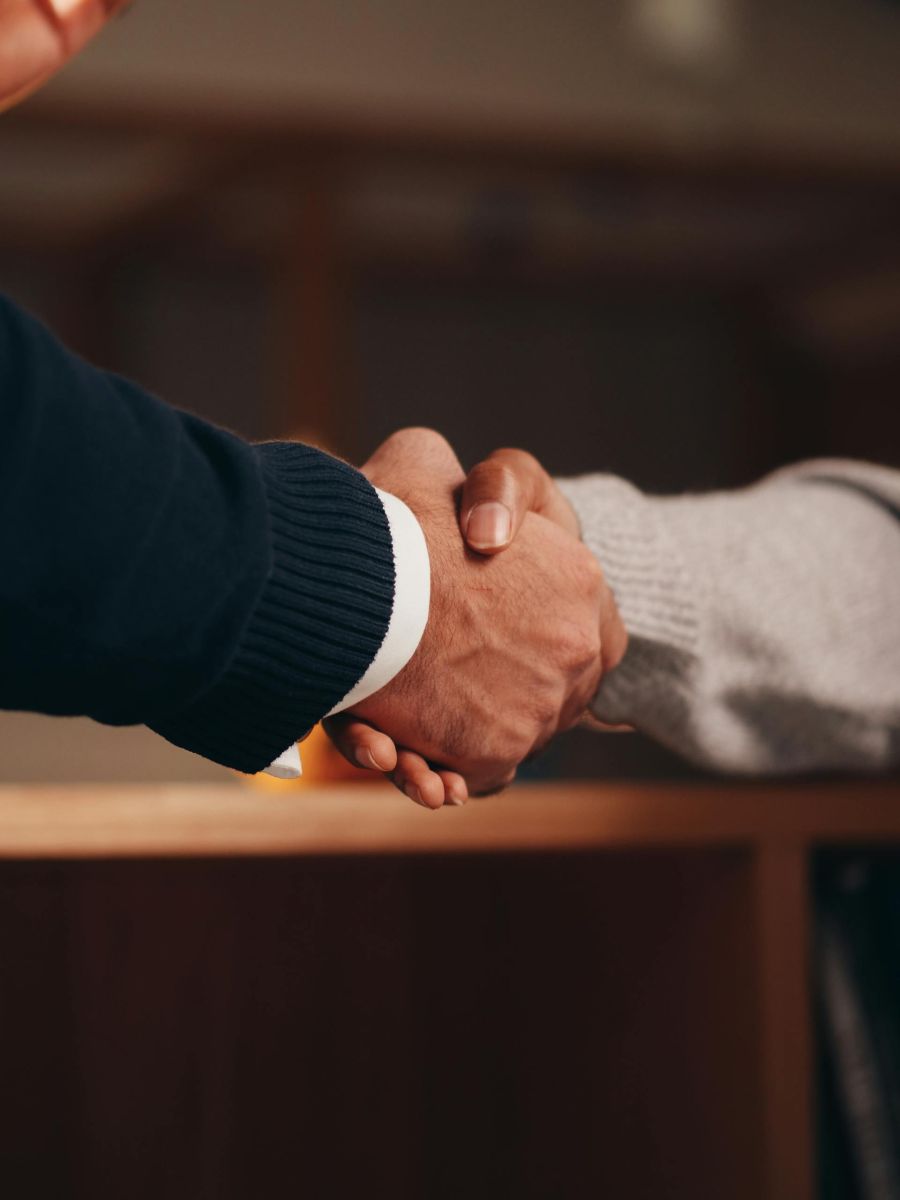 A handshake signifying reliability