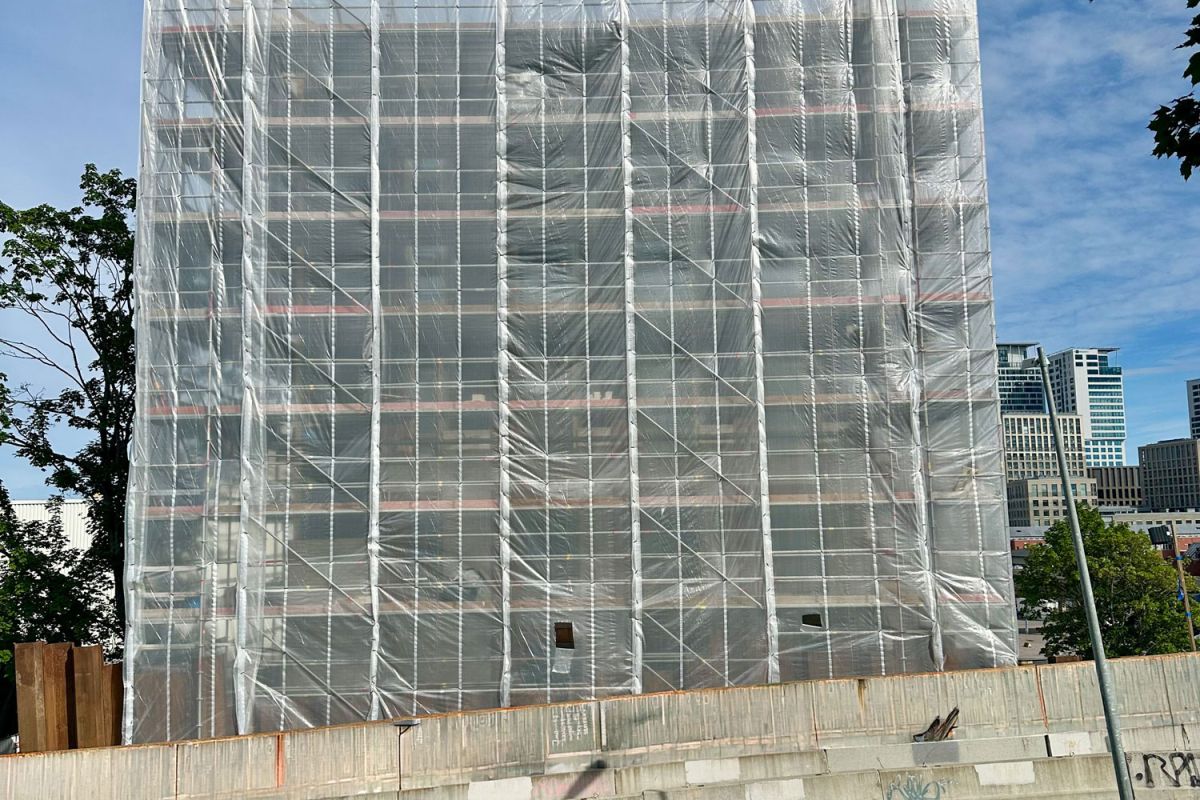 Emission Control Scaffolding sheeting, Tecpac
